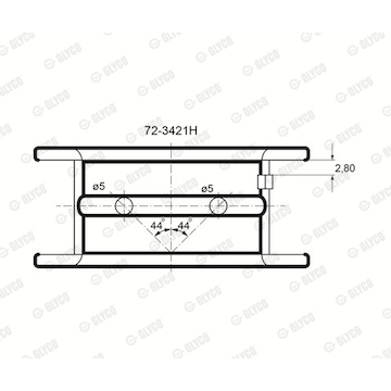 Ložisko GLYCO 72-3421H