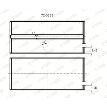 Ložisko GLYCO 72-3633