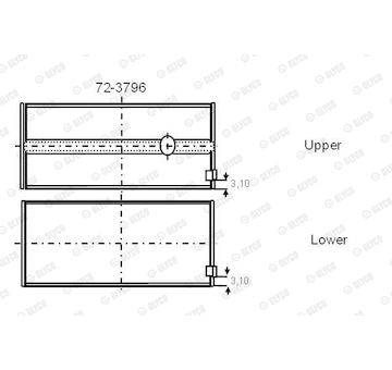 Ložisko GLYCO 72-3796