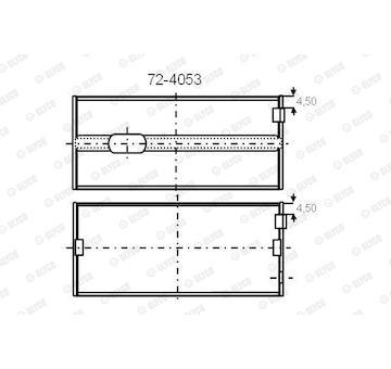 Ložisko GLYCO 72-4053