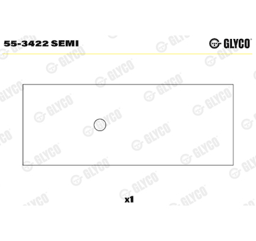 Ložiskové pouzdro, ojnice GLYCO 55-3422 SEMI