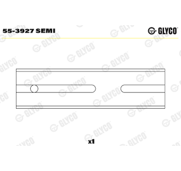 Ložiskové pouzdro, ojnice GLYCO 55-3927 SEMI