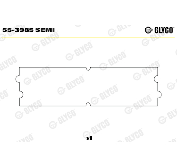 Ložiskové pouzdro, ojnice GLYCO 55-3985 SEMI