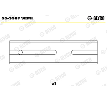 Ložiskové pouzdro, ojnice GLYCO 55-3987 SEMI