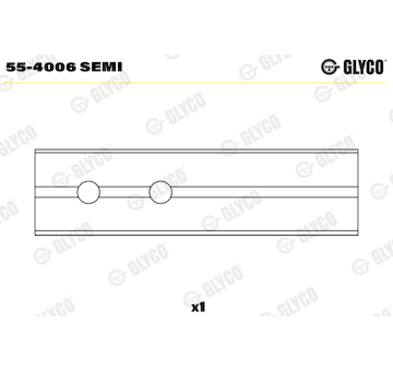 Ložiskové pouzdro, ojnice GLYCO 55-4006 SEMI