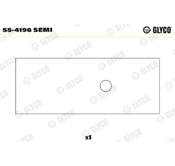 Ložiskové pouzdro, ojnice GLYCO 55-4196 SEMI