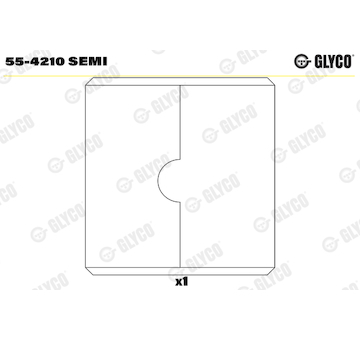 Ložiskové pouzdro, ojnice GLYCO 55-4210 SEMI