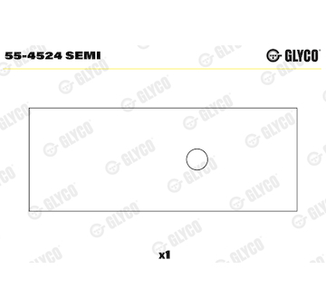 Ložiskové pouzdro, ojnice GLYCO 55-4524 SEMI