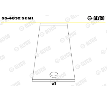 Ložiskové pouzdro, ojnice GLYCO 55-4832 SEMI