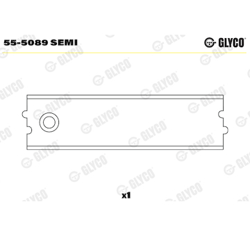 Ložiskové pouzdro, ojnice GLYCO 55-5089 SEMI