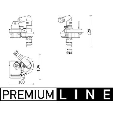 Magnetický ventil, klimatizace MAHLE ORIGINAL AVS 7 000P