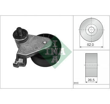 Napínací kladka, ozubený řemen INA 531 0171 10
