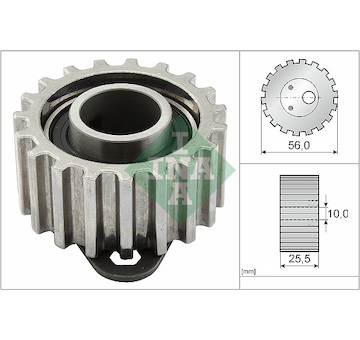 Napínací kladka, ozubený řemen INA 531 0204 10