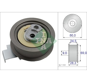 Napínací kladka, ozubený řemen INA 531 0840 10