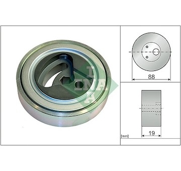 Napínací kladka, žebrovaný klínový řemen INA 531 0899 10