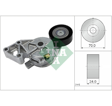 Napínák, žebrovaný klínový řemen INA 534 0132 30