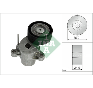 Napínák, žebrovaný klínový řemen INA 534 0507 10