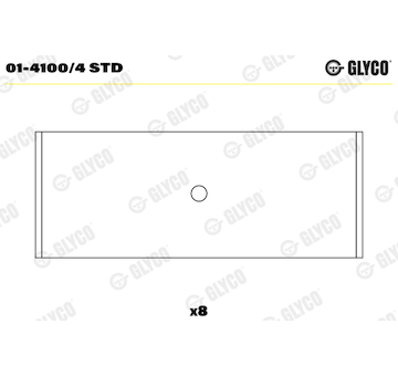 Ojniční ložisko GLYCO 01-4100/4 STD