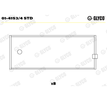 Ojniční ložisko GLYCO 01-4153/4 STD