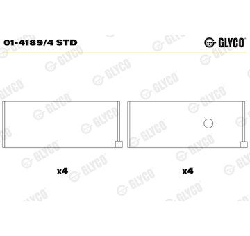 Ojniční ložisko GLYCO 01-4189/4 STD