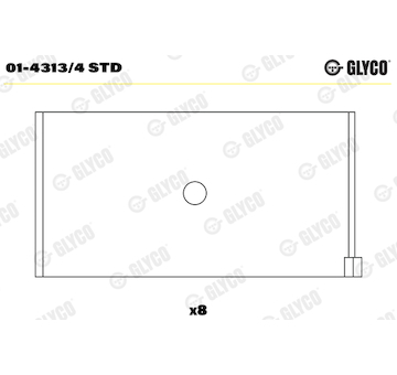Ojniční ložisko GLYCO 01-4313/4 STD