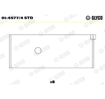 Ojniční ložisko GLYCO 01-4577/4 STD