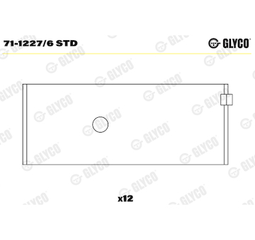 Ojniční ložisko GLYCO 71-1227/6 STD