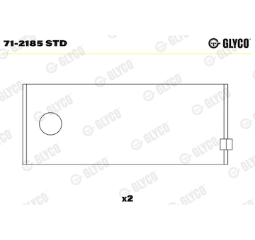 Ojniční ložisko GLYCO 71-2185 STD