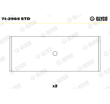 Ojniční ložisko GLYCO 71-2965 STD