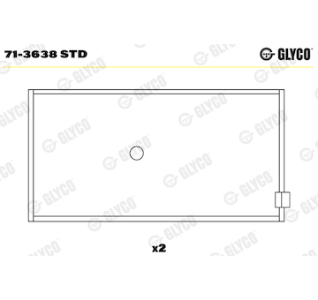 Ojniční ložisko GLYCO 71-3638 STD