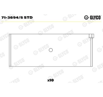 Ojniční ložisko GLYCO 71-3694/5 STD