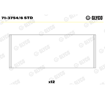 Ojniční ložisko GLYCO 71-3754/6 STD