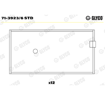 Ojniční ložisko GLYCO 71-3923/6 STD