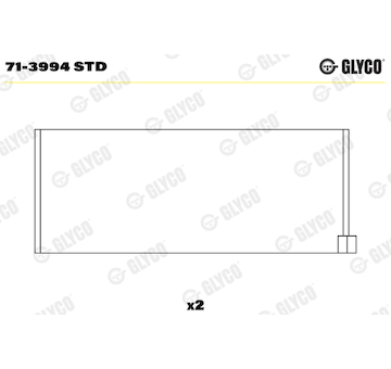 Ojniční ložisko GLYCO 71-3994 STD
