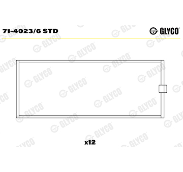 Ojniční ložisko GLYCO 71-4023/6 STD