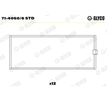 Ojniční ložisko GLYCO 71-4060/6 STD