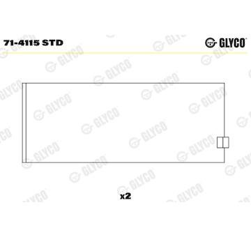 Ojniční ložisko GLYCO 71-4115 STD