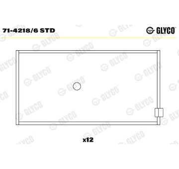 Ojniční ložisko GLYCO 71-4218/6 STD