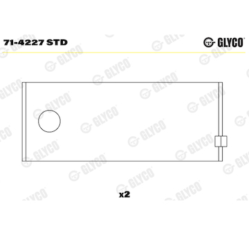 Ojniční ložisko GLYCO 71-4227 STD