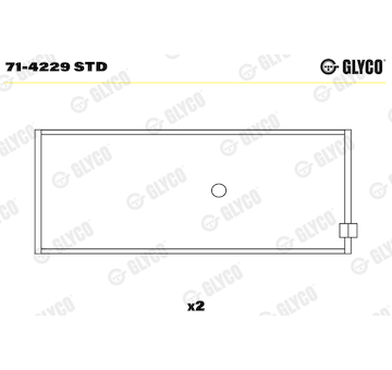 Ojniční ložisko GLYCO 71-4229 STD