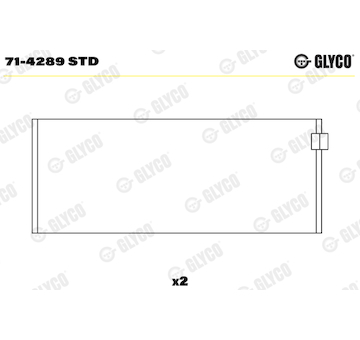 Ojniční ložisko GLYCO 71-4289 STD