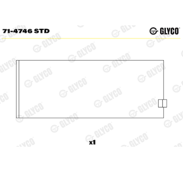 Ojniční ložisko GLYCO 71-4746 STD