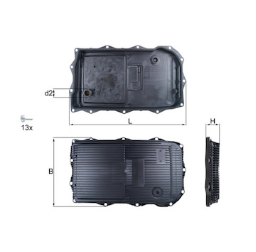 Olejová vana, automatická převodovka MAHLE ORIGINAL HX 184KIT