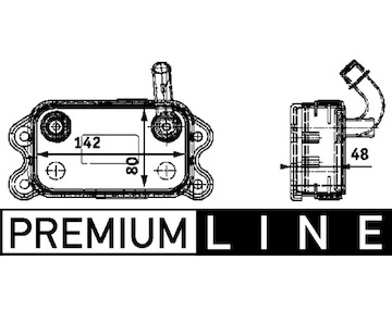 Olejový chladič, motorový olej MAHLE ORIGINAL CLC 41 000P