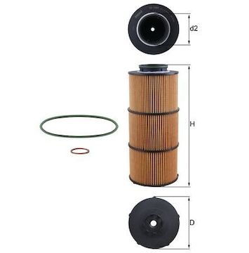 Olejový filtr MAHLE ORIGINAL OX 1389D