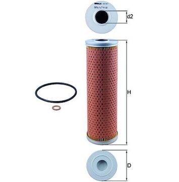 Olejový filtr MAHLE ORIGINAL OX 147D