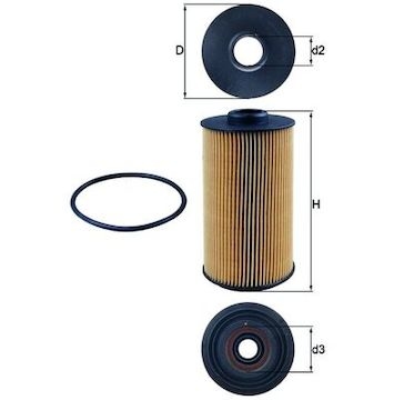 Olejový filtr MAHLE ORIGINAL OX 152/1D
