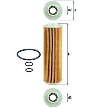 Olejový filtr MAHLE ORIGINAL OX 183/5D