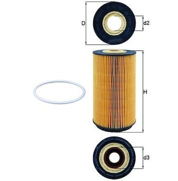 Olejový filtr MAHLE ORIGINAL OX 557D