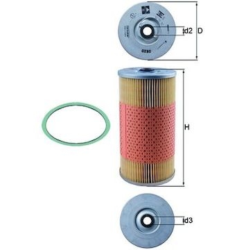 Olejový filtr MAHLE ORIGINAL OX 80D